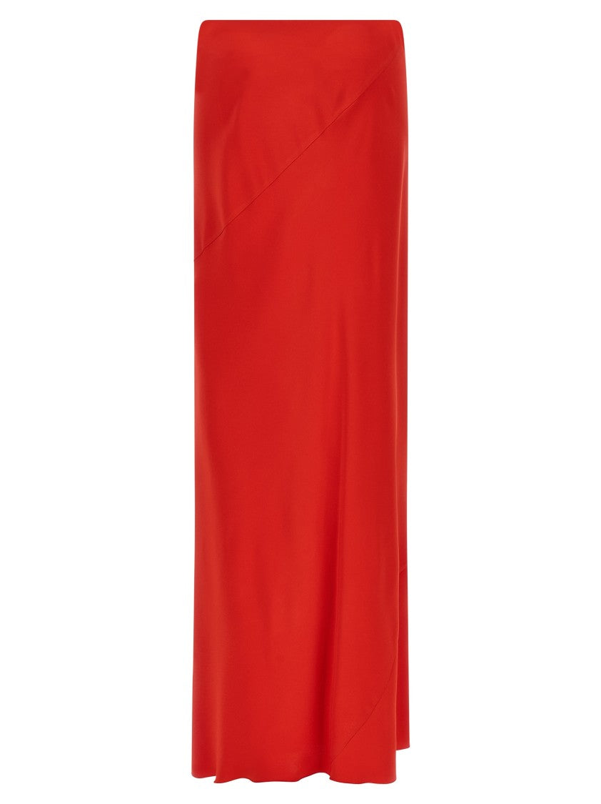 Ermanno Scervino Mermaid-Style Maxi Skirt In Viscose Crepe De Chine