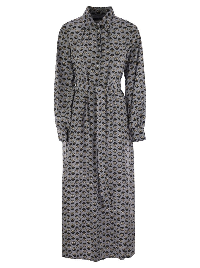 Max Mara Narvel - Printed Silk Shirt Dress