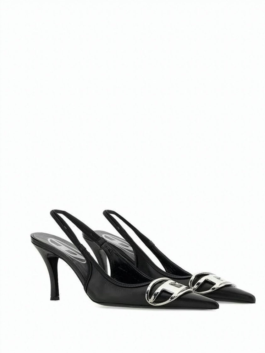 Diesel D-Venus Slingback Pumps With Pointed Toe