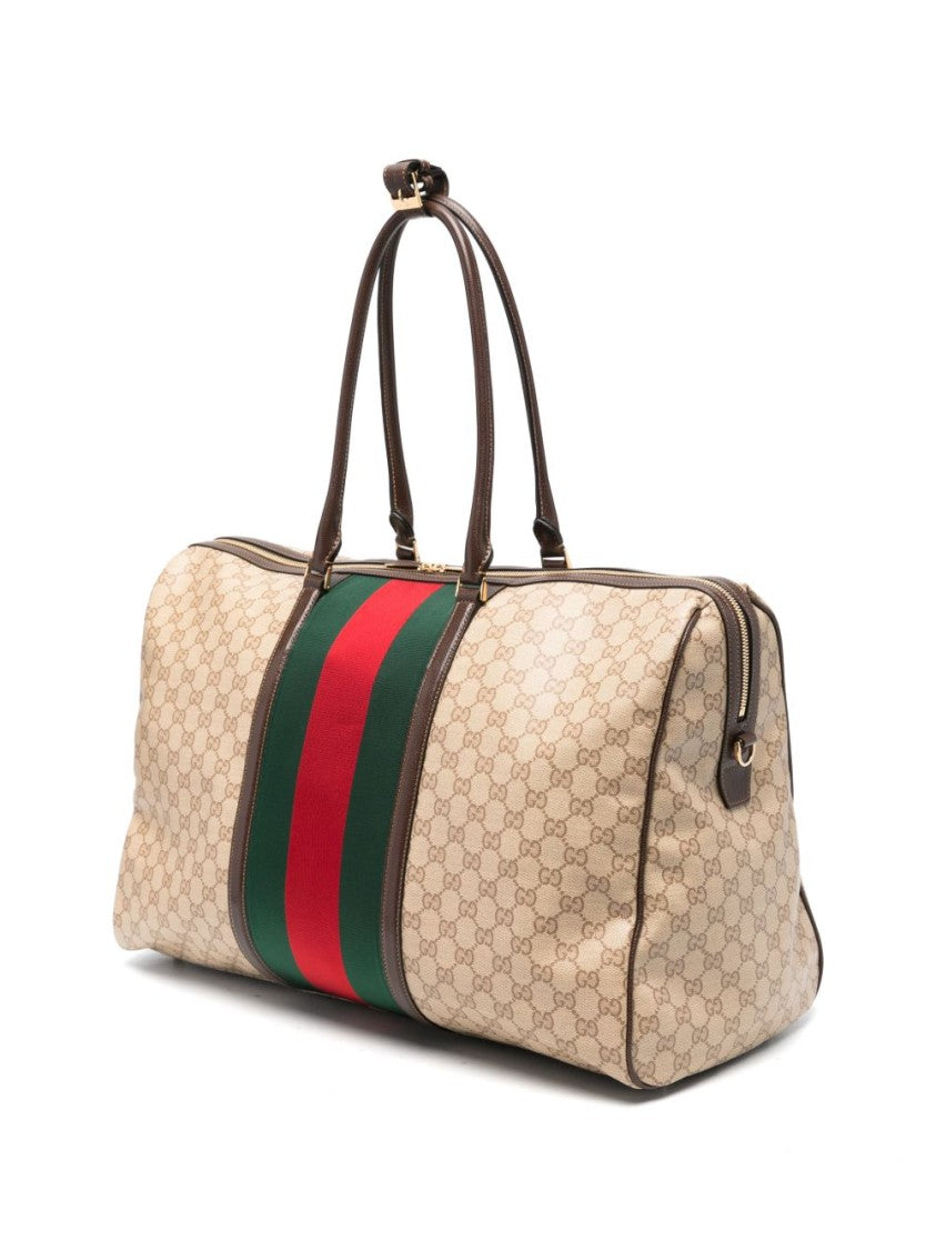 Gucci Monogram Web Stripe Large Duffle Bag