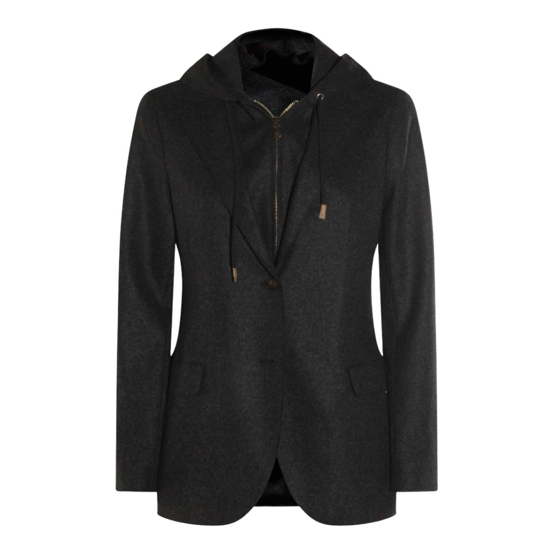 Eleventy Tailored Blazer Jacket With Casual Hood