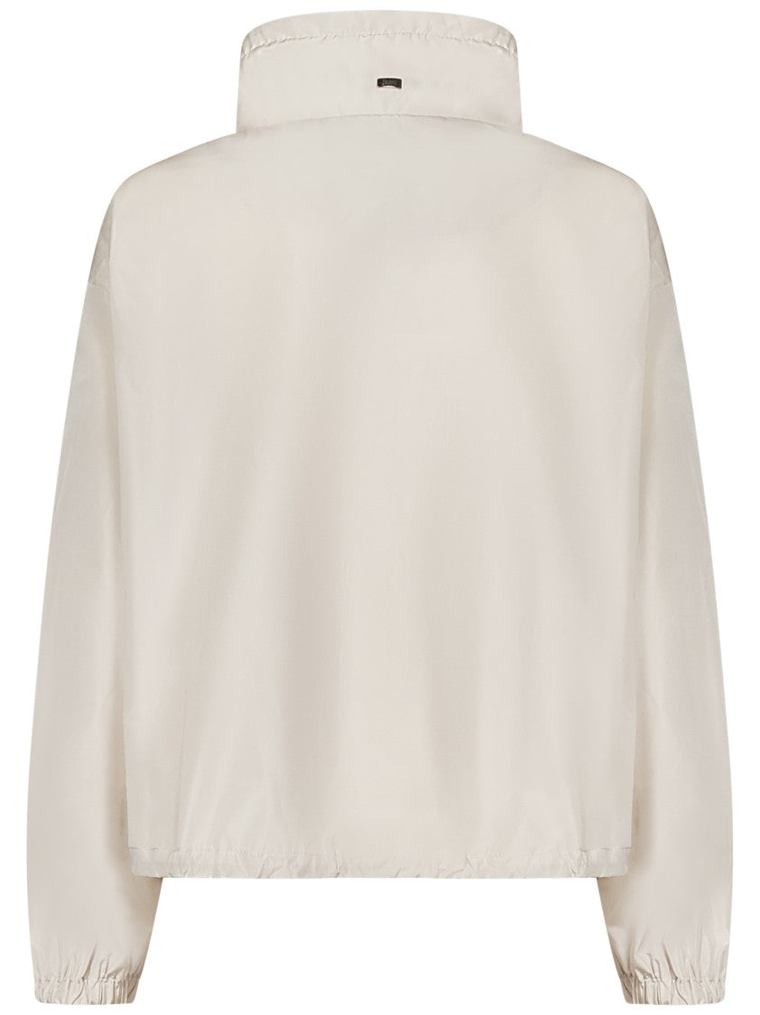 Herno Chantilly Taffeta Beige Coat With Water-Repellent Treatment
