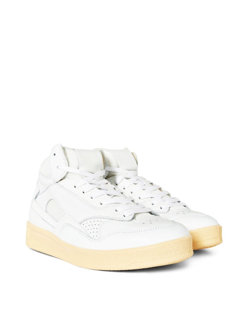 Jil Sander Basket Hi Logo Sneakers