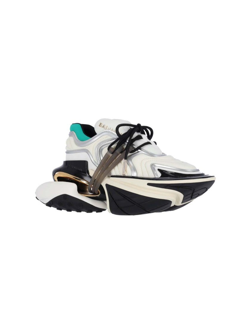 Balmain Chunky Platform Sneakers With Textured Rubber Sole