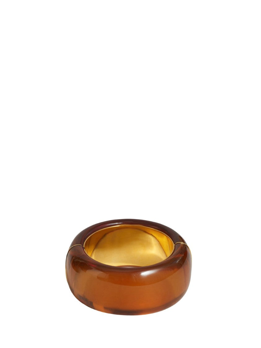 The Frankie Shop Amber Glossy Finish Resin Bracelet