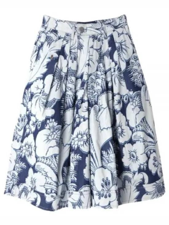 Vivienne Westwood Voluminous Pleated Floral Shorts With High Waist Design