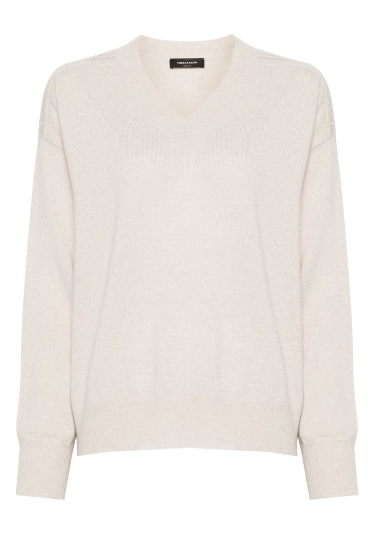 Fabiana Filippi Relaxed Fit V-Neck Sweater