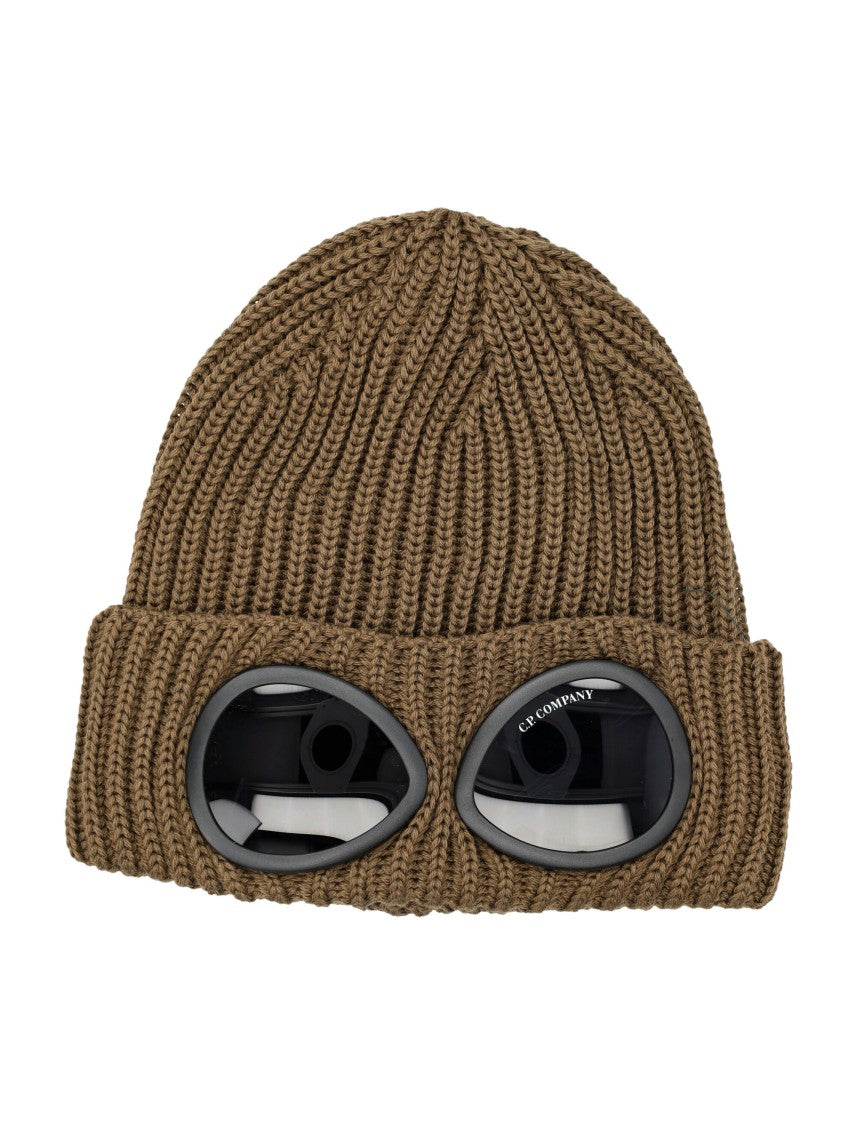 C.P. Company Extrafine Merino Wool Ribbed Knit Beanie