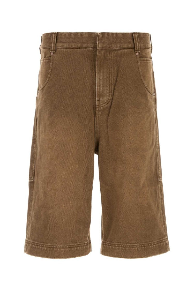 Entire Studios Brown Denim Bermuda Shorts