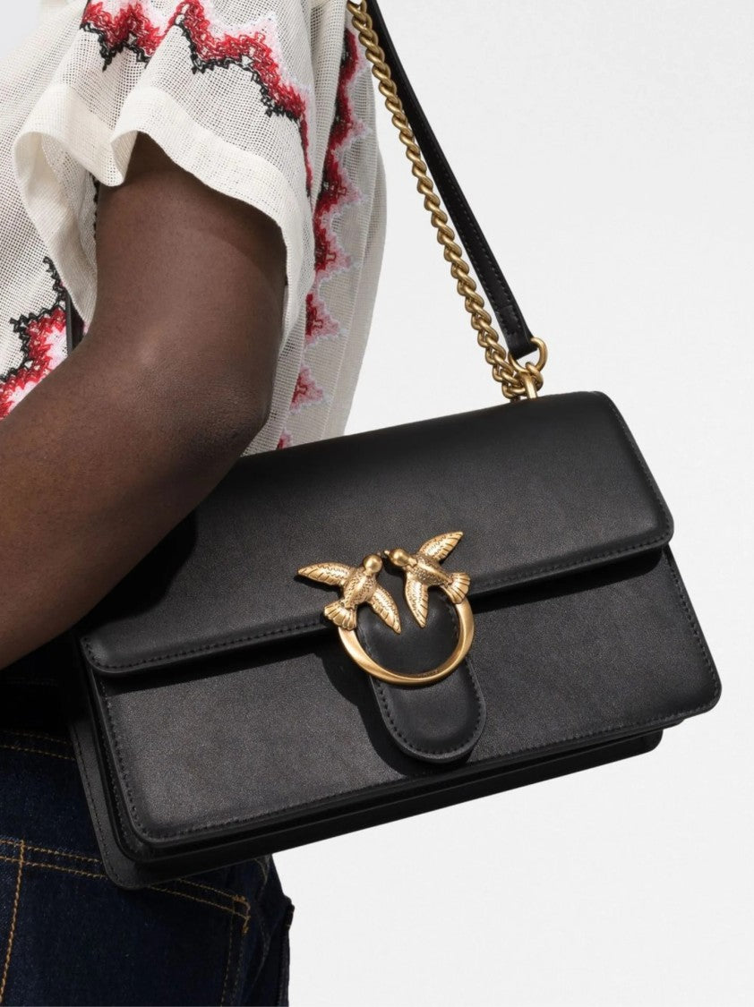 Pinko Shoulder Bag With Gold-Tone Bird Clasp