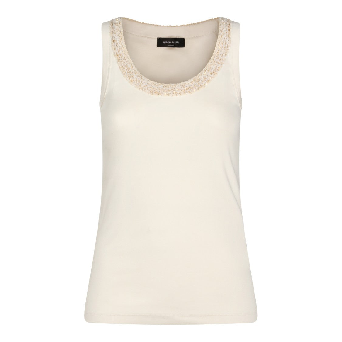 Fabiana Filippi White Cotton Top