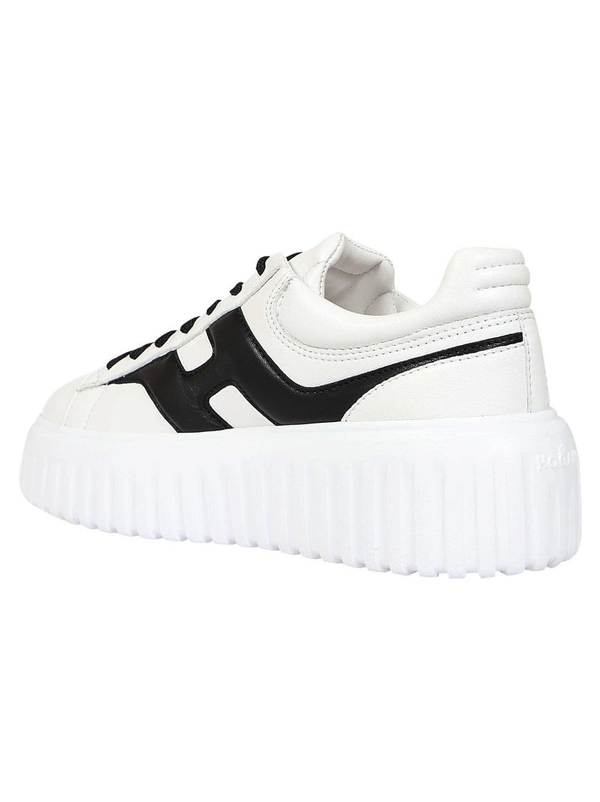 Hogan H645 Leather Sneakers With Contrasting Accents