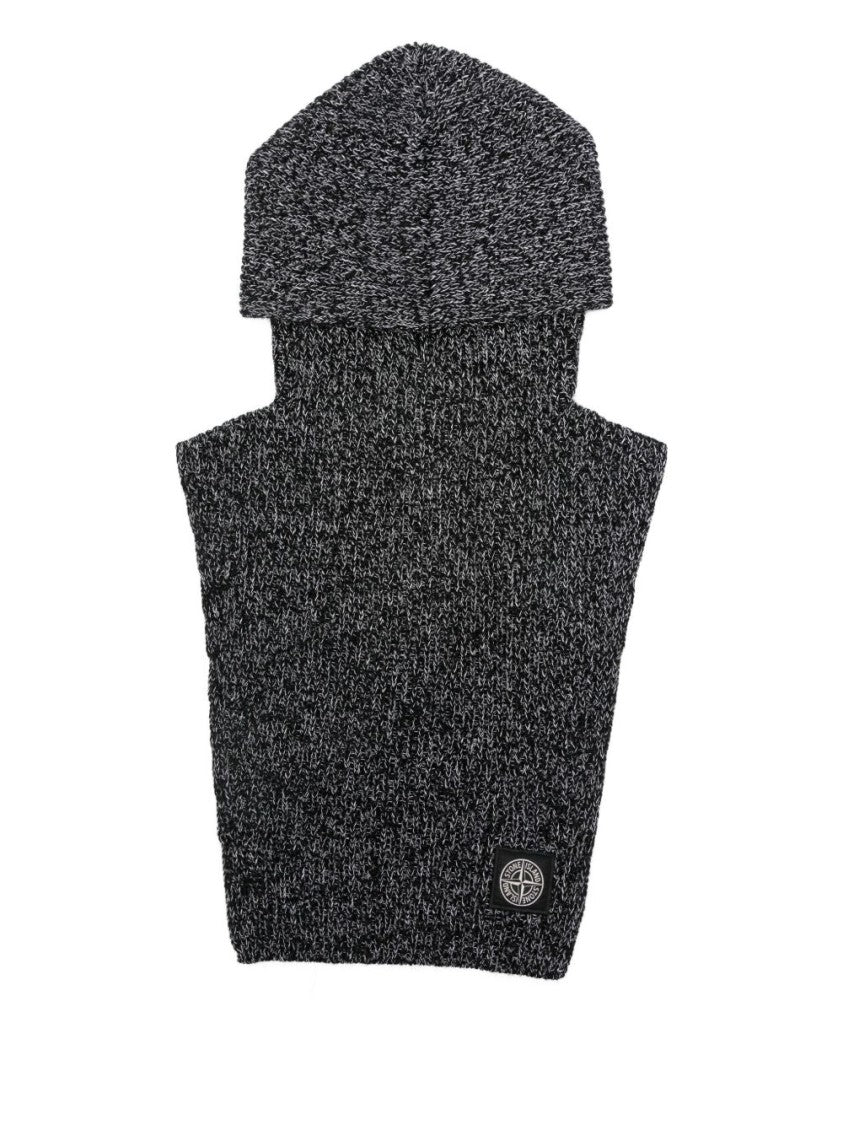 Stone Island Balaclava-Style Beanie With Reflective Coating And Textured Knit