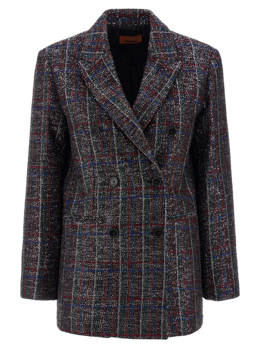 Missoni Sequin Tartan Blazer
