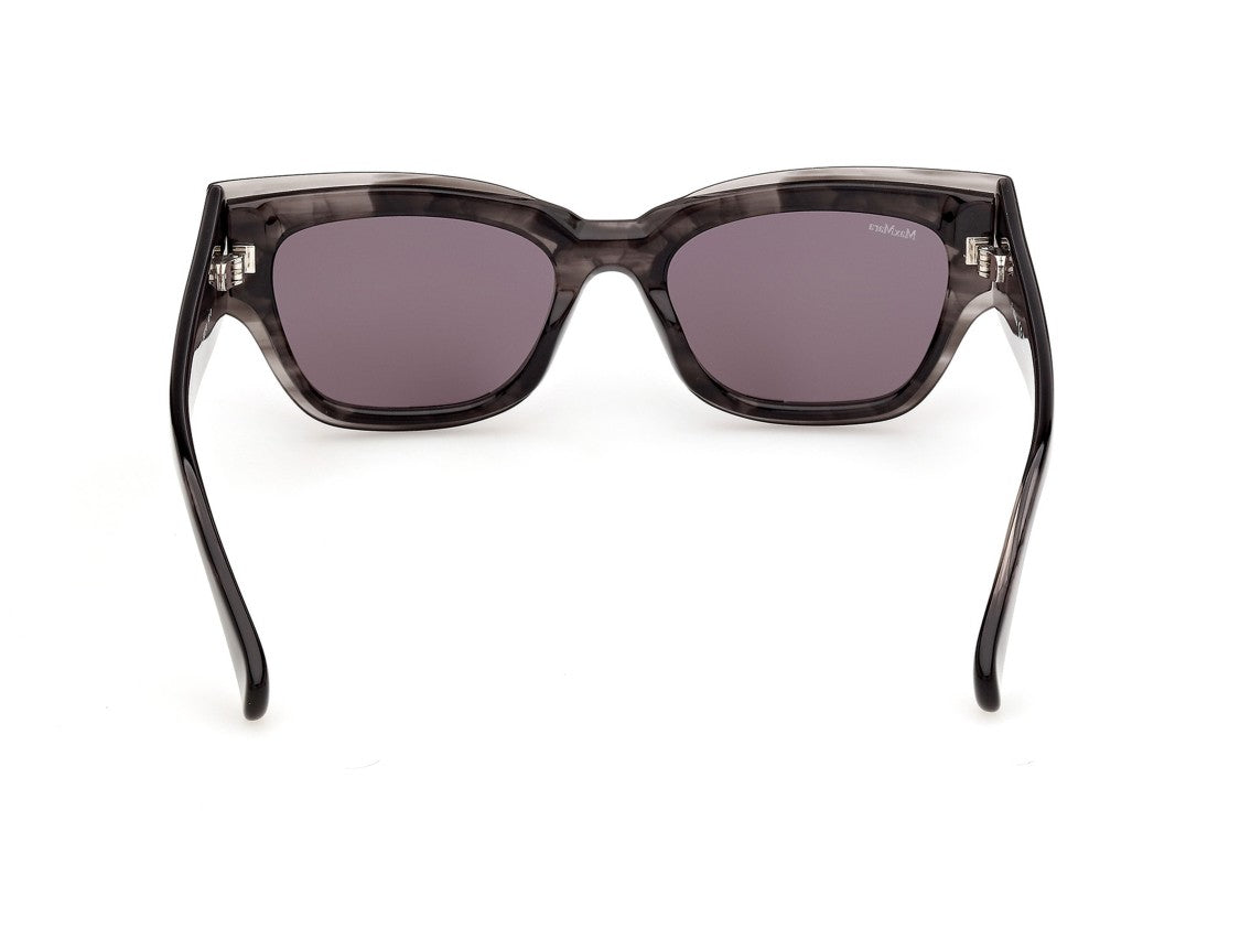 Max Mara Mm0211 Oversized Marbled Acetate Square Sunglasses