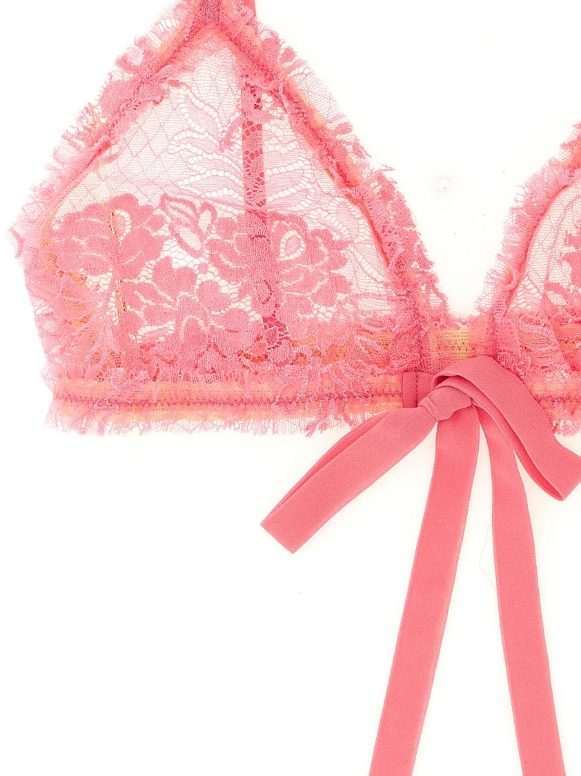 The Attico Triangle Lace Bra