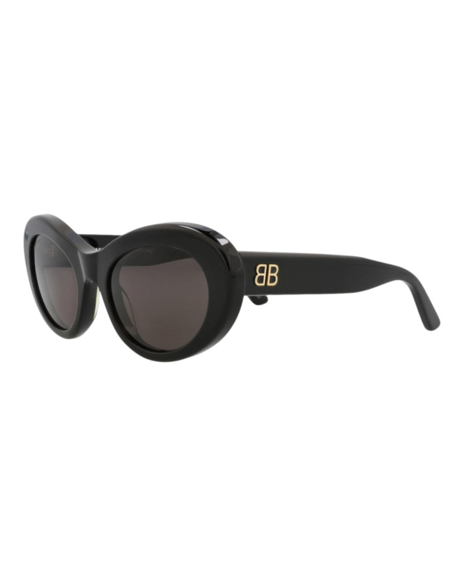 Balenciaga Round-Frame Recycled Acetate Sunglasses