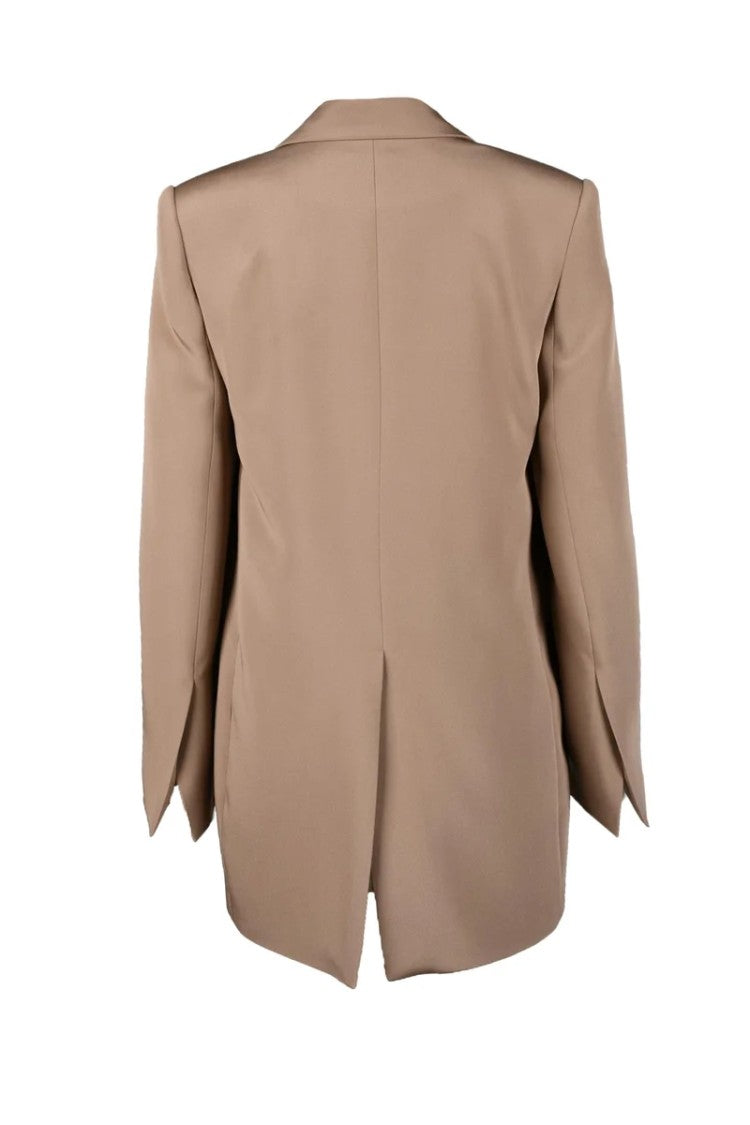 The Mannei Cropped Silk Jacket With Classic Lapel