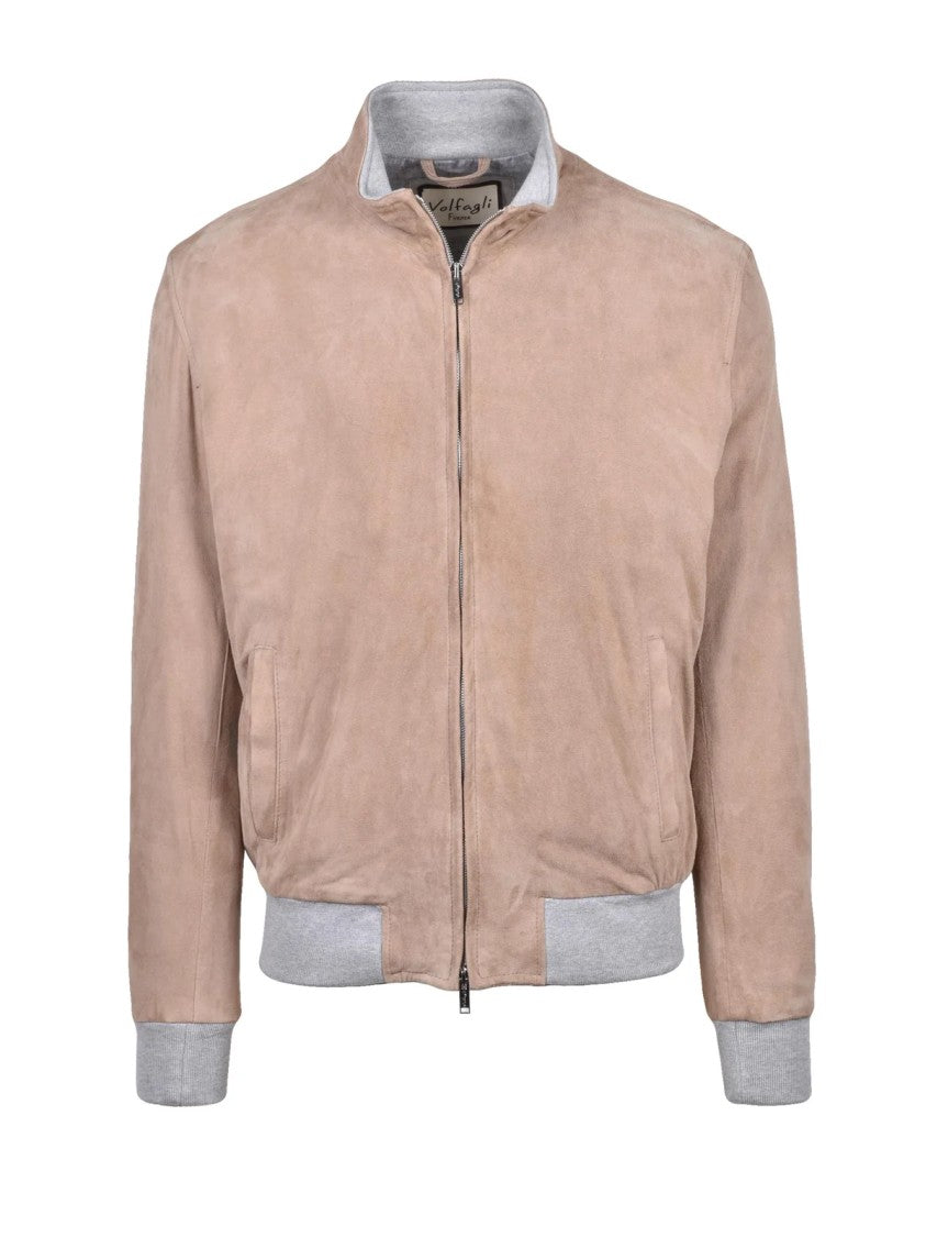 Volfagli Suede Jacket - Beige
