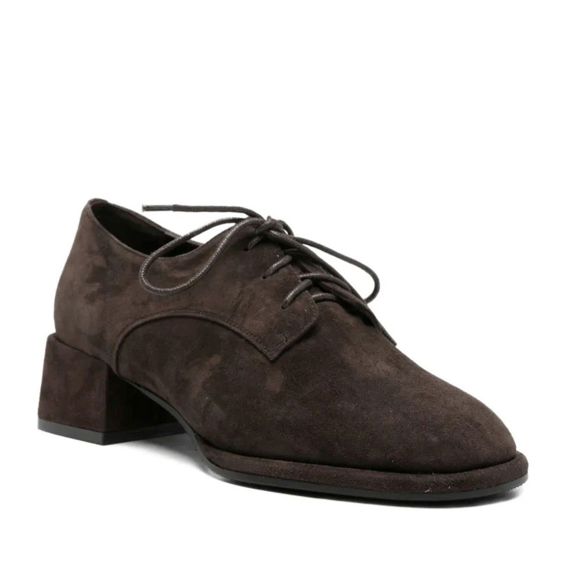 Adrianna Feretti Brown Mid-Height Block Heel Suede Shoes