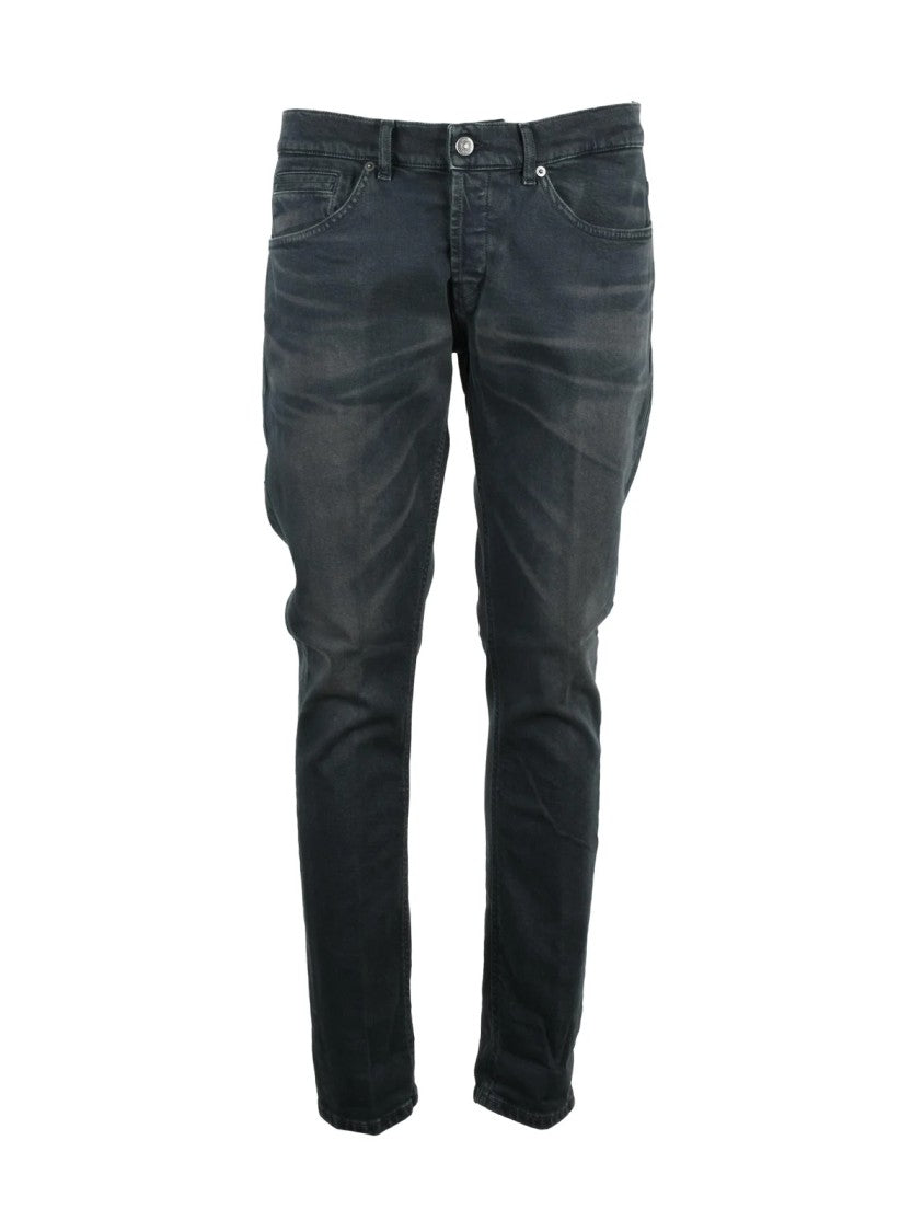 Dondup Green George Faded Skinny-Leg Jeans