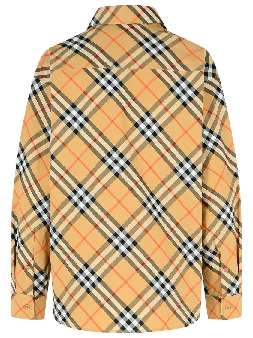 Burberry 'Check' Beige Cotton Shirt