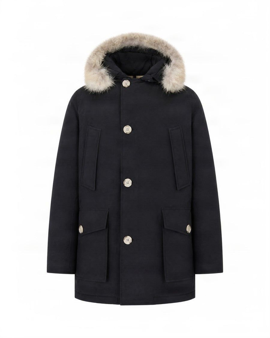 Woolrich Wind-Resistant Parka With Detachable Coyote Fur Trim