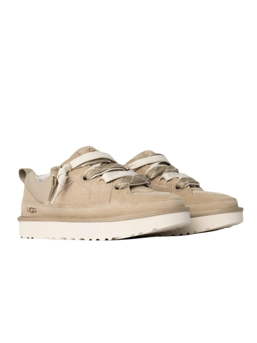 Ugg Neutrals Suede And Recycled Fabric Sneakers