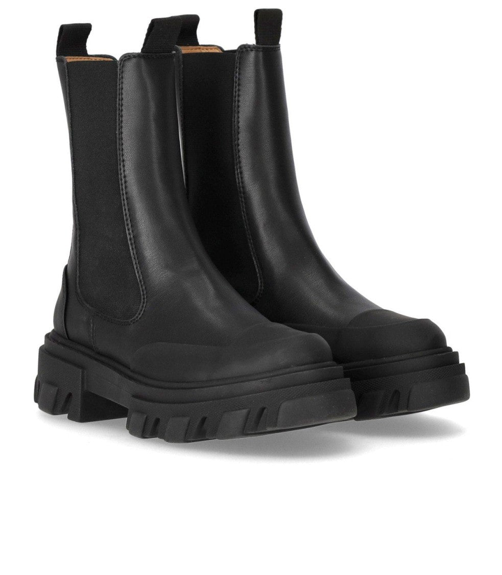 Ganni Black Mid Chelsea Boot
