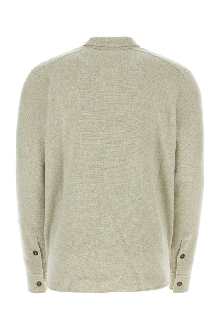 Le Kasha Light Grey Cashmere Cardigan
