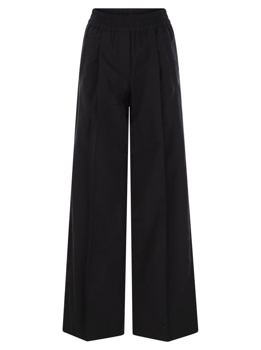 Brunello Cucinelli Loose Fit Cotton Trousers