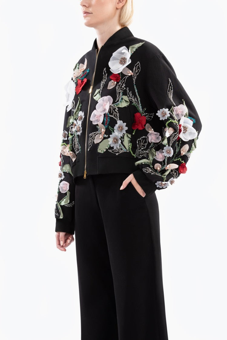 Saiid Kobeisy Embroidered Bomber Jacket