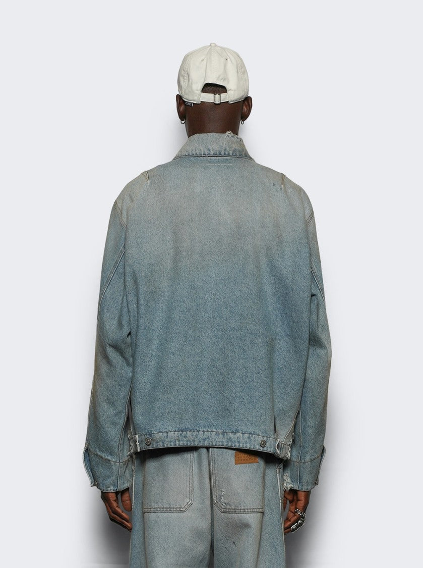 Mm6 By Maison Margiela Sports Jacket Medium Blue