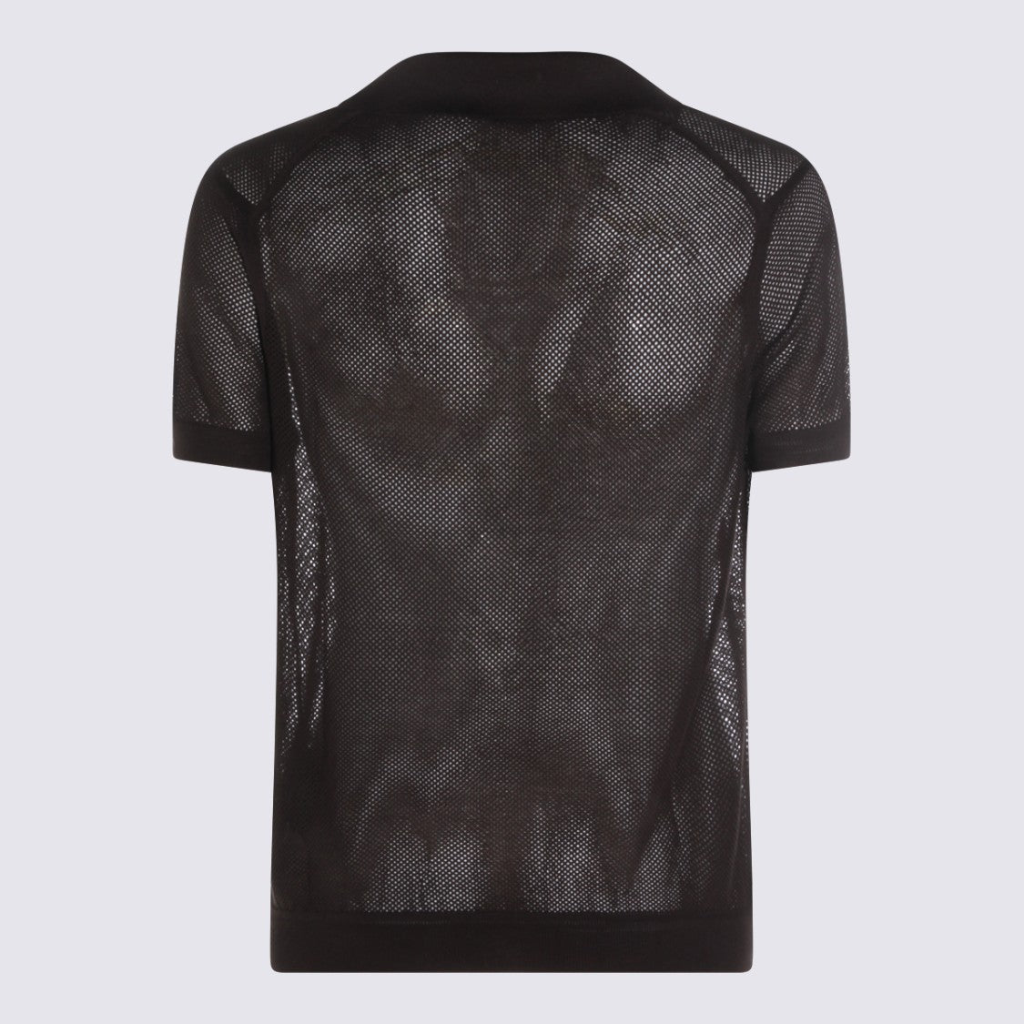 Tom Ford Dark Brown Cotton Polo Shirt