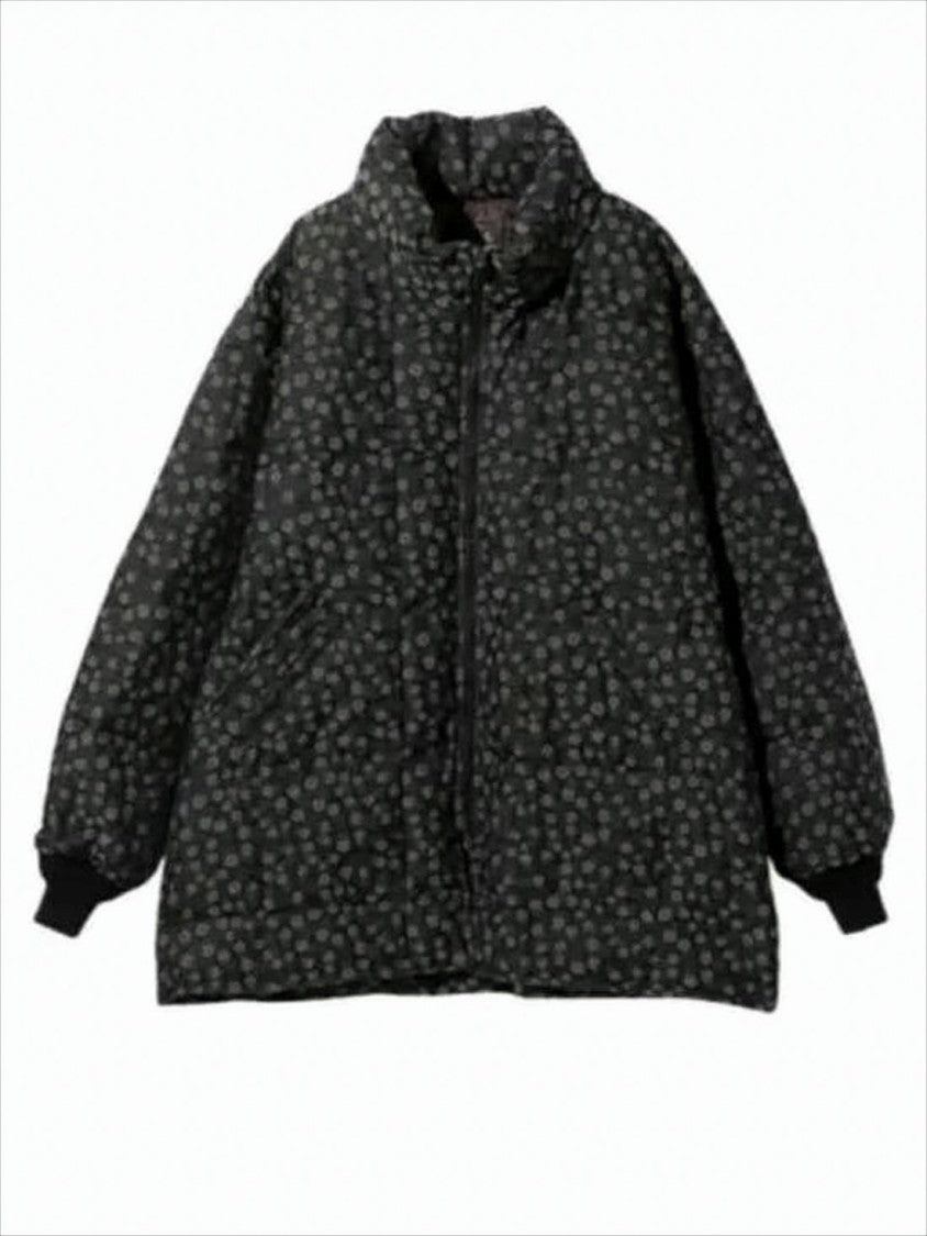 Needles Casual Padded Jacket With Subtle Dark Pattern