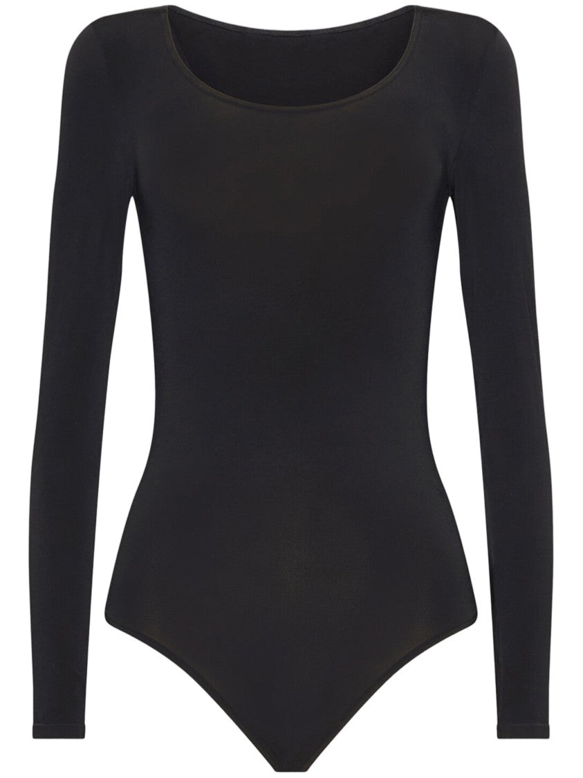 Wolford Black Buenos Aires String Polyamide Bodysuit