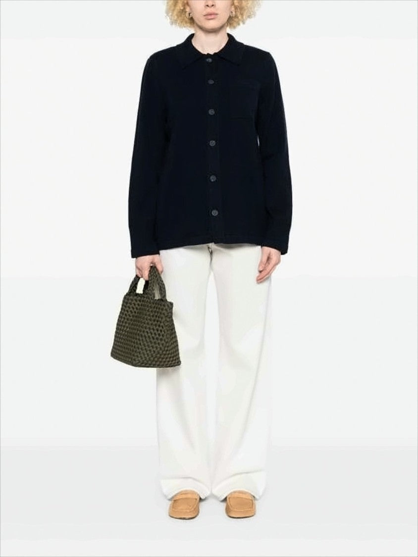 A.P.C. Classic Button-Up Cardigan With Pointed Collar