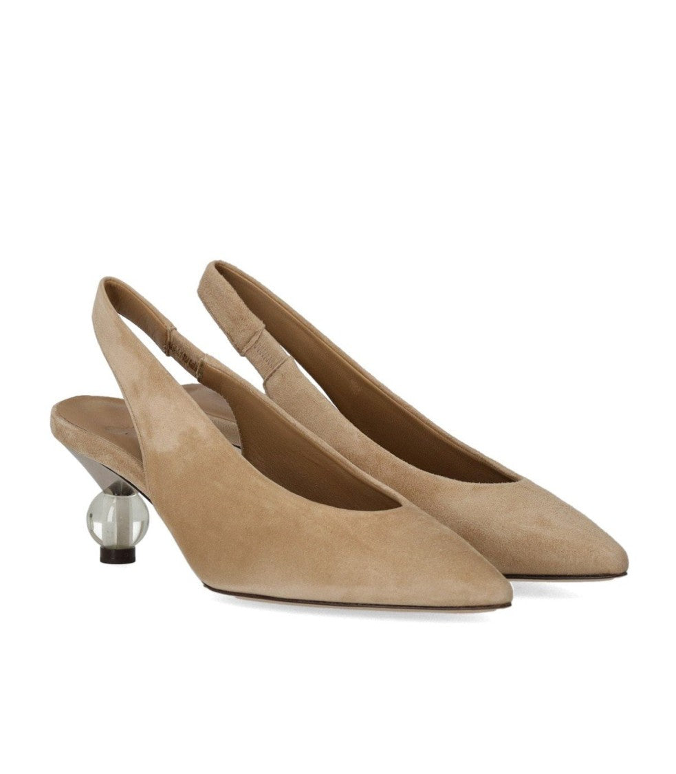 Max Mara Orma Beige Slingback Pump