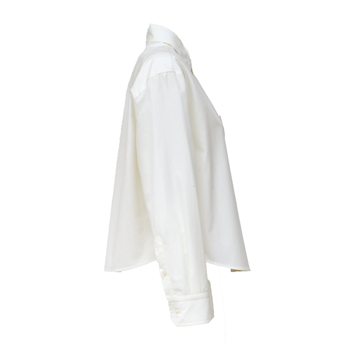 Max Mara Boxy Cotton Poplin Classic Collar Shirt
