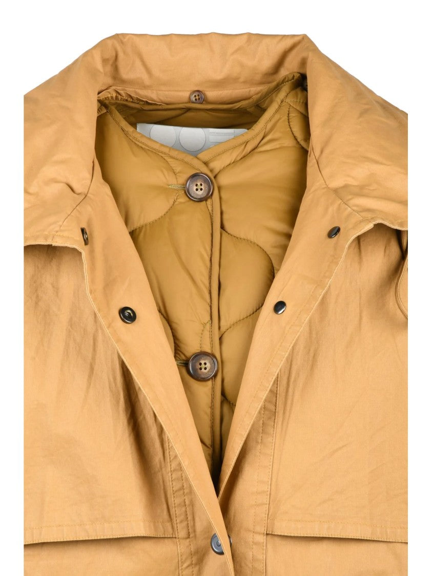 Oof Beige Cotton Waterproof Coat