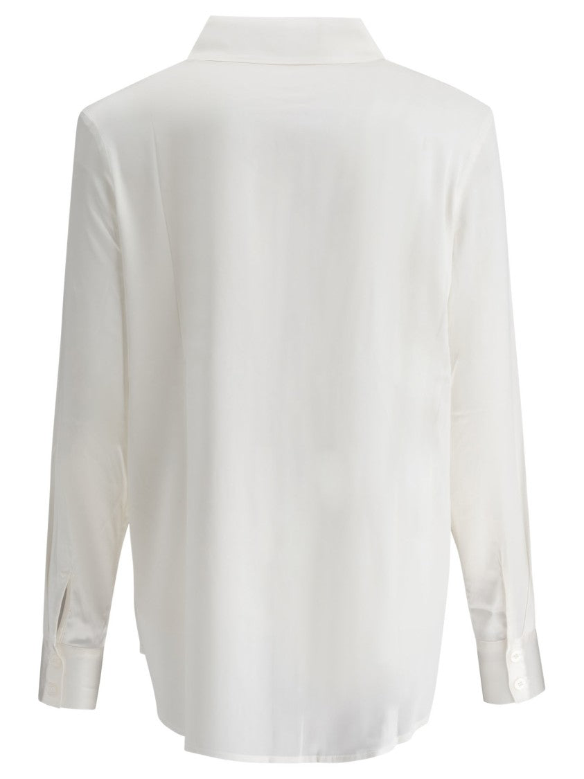 Max&Moi Classic Long-Sleeve Silk Blend Shirt