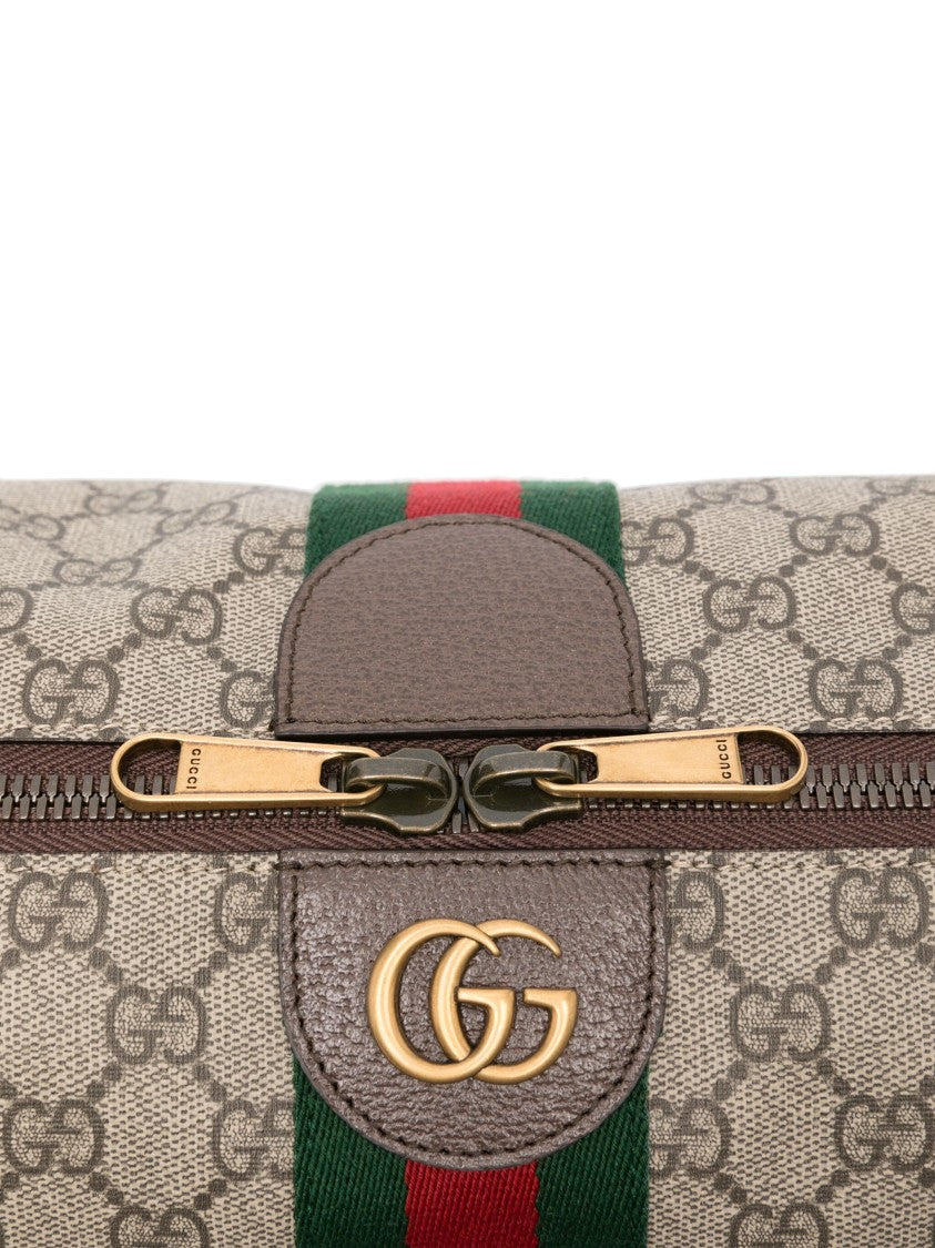 Gucci Beige Ophidia Gg Canvas Toiletry Bag