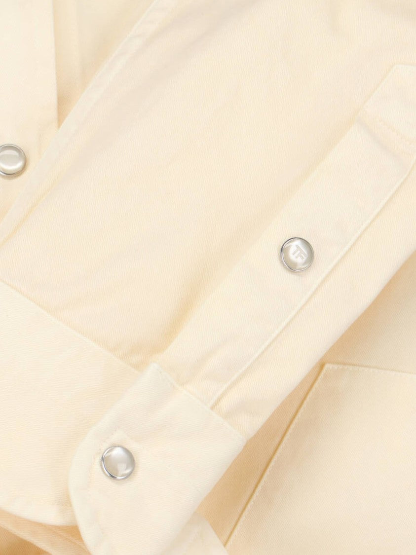Tom Ford Tailored White Shirt With Structured Collar
