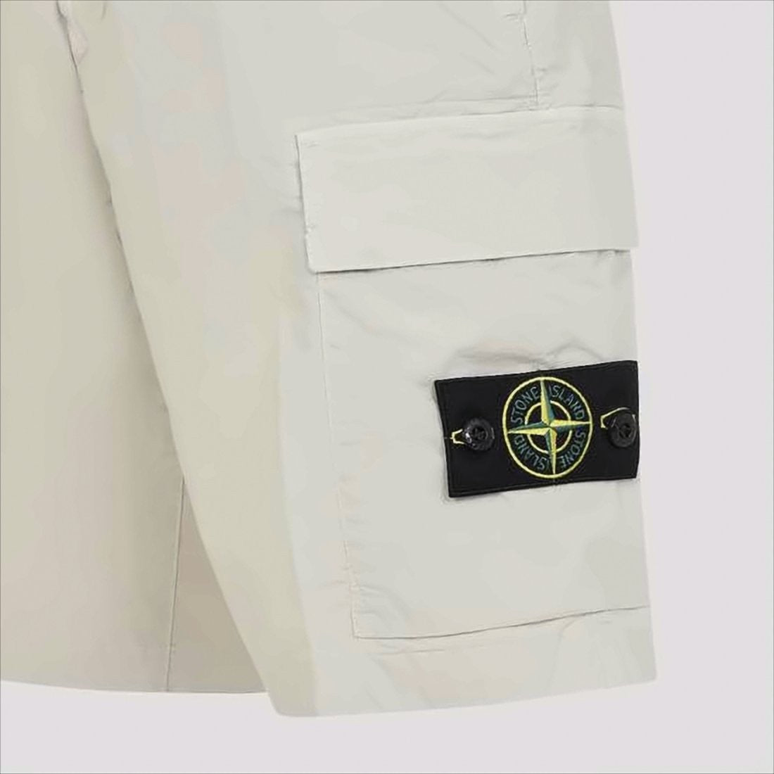 Stone Island Minimalist Cargo Shorts With Side Pockets And Logo Patch