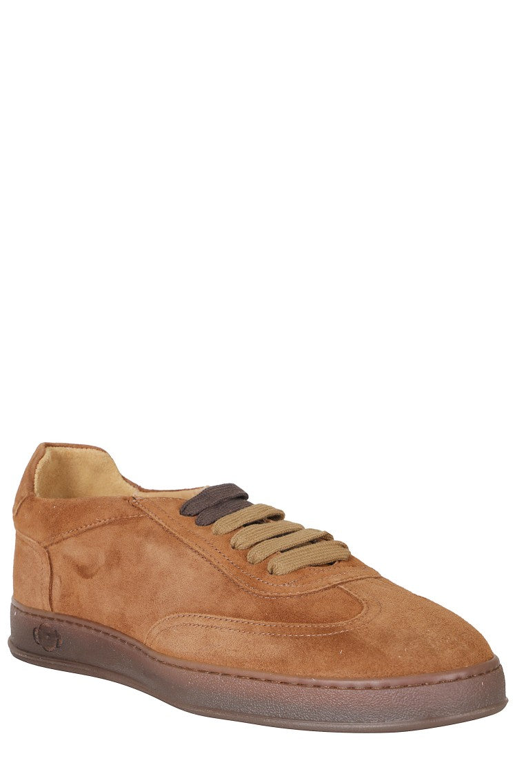 Soldini Cocco Akira Amalfi Suede Lace-Up Sneakers
