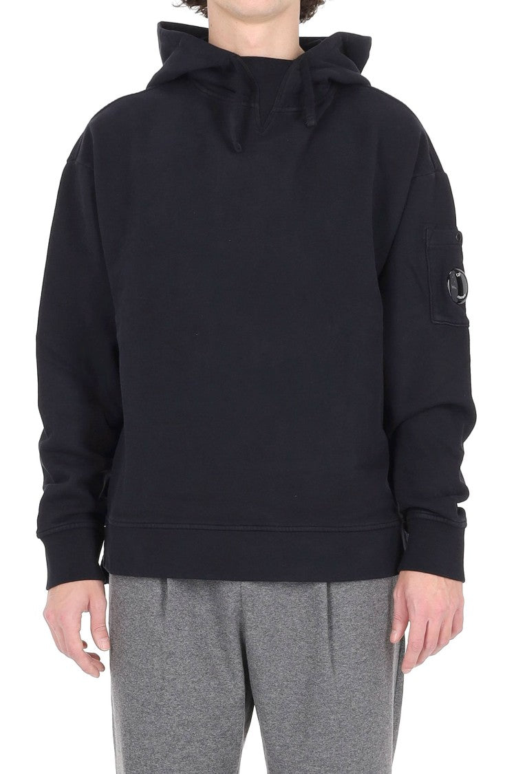 C.P. Company Brushed Cotton Hoodie With Iconic Lens Detail