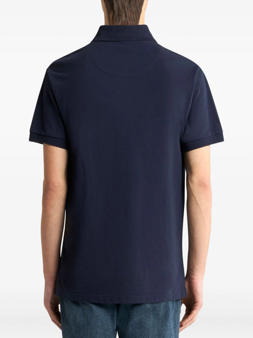 Etro Roma Short-Sleeve Minimalist Logo Polo Shirt