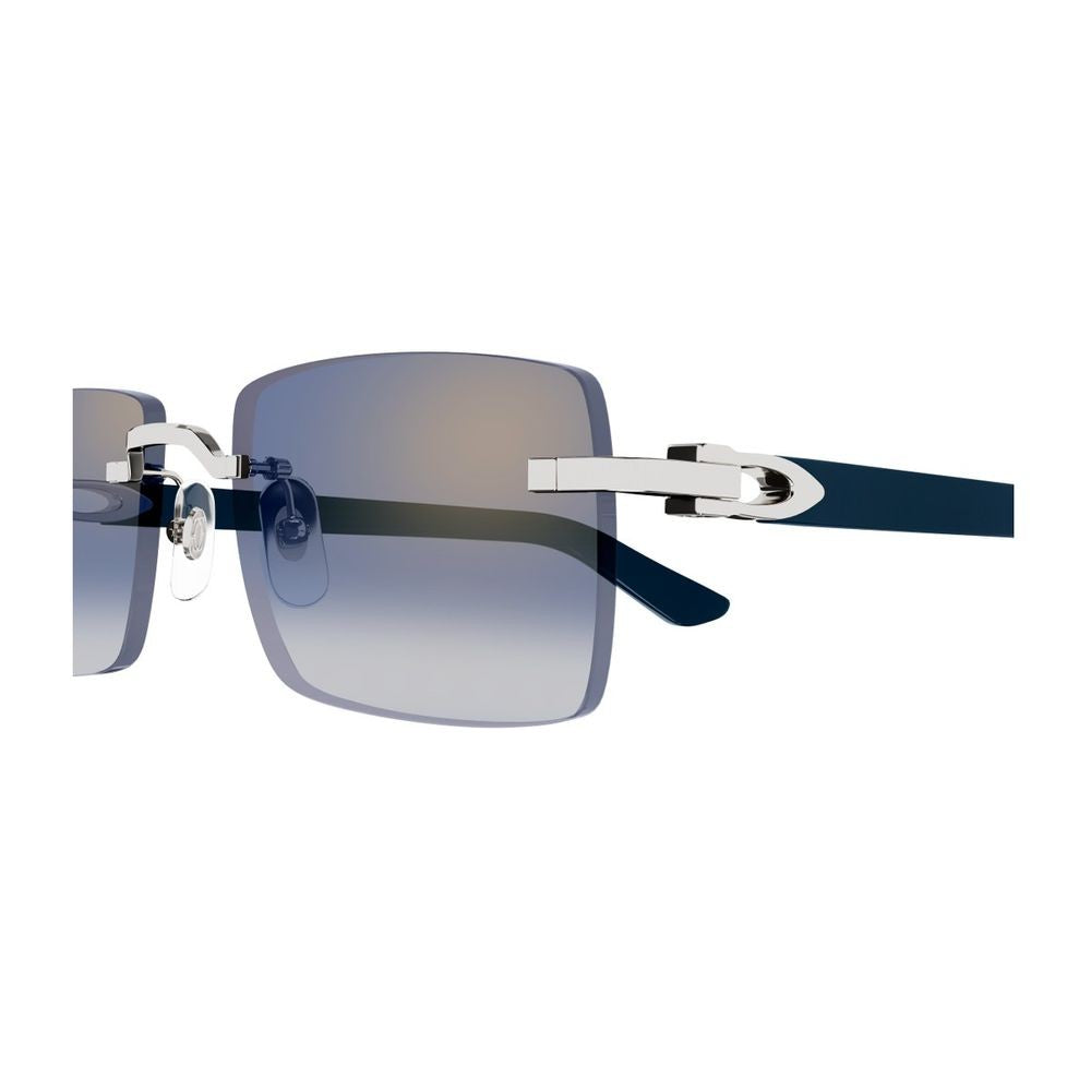 Cartier Ct0579s Décor C Allongé De Rimless Rectangular Sunglasses