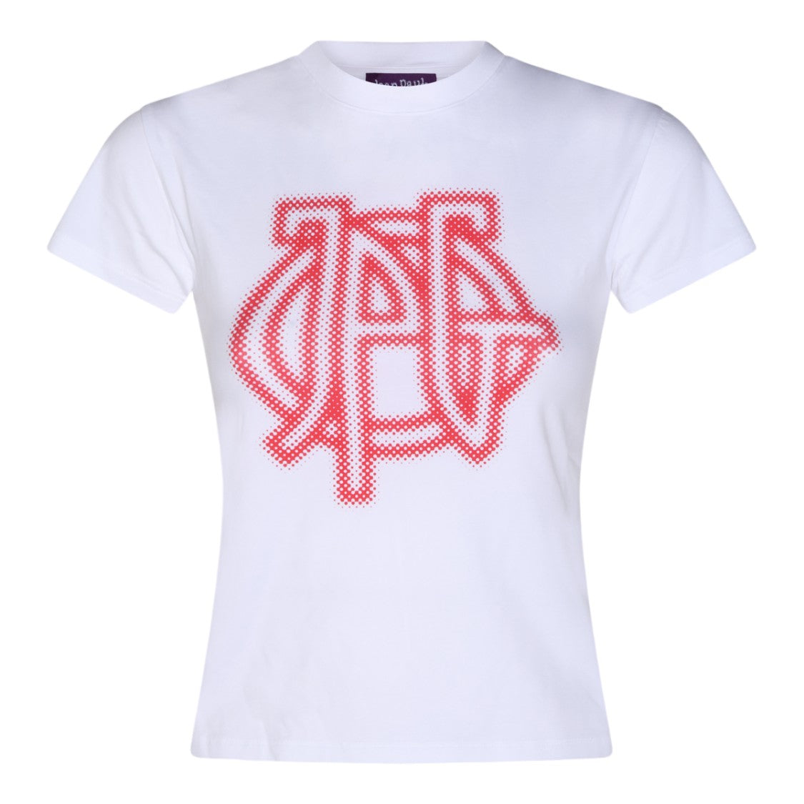Jean Paul Gaultier White Bold Red Logo Short-Sleeve T-Shirt
