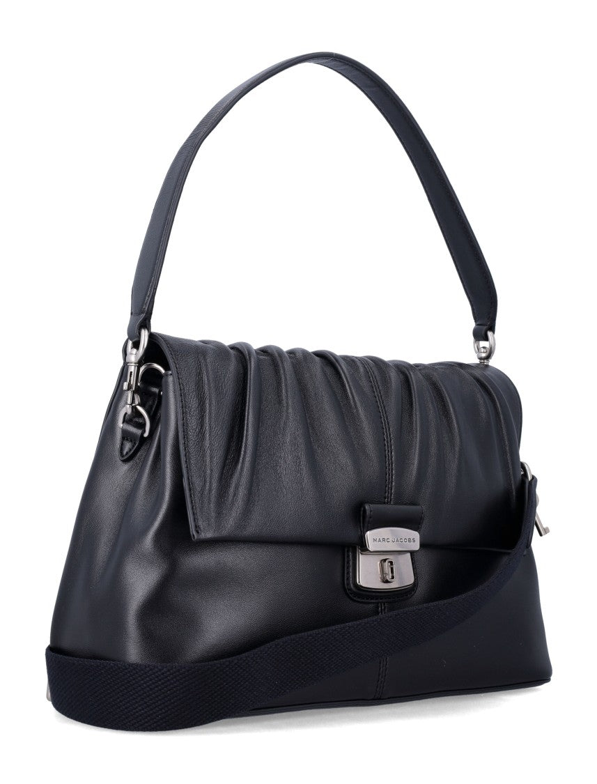 Marc Jacobs Cristina Ruched Nappa Leather Messenger Bag